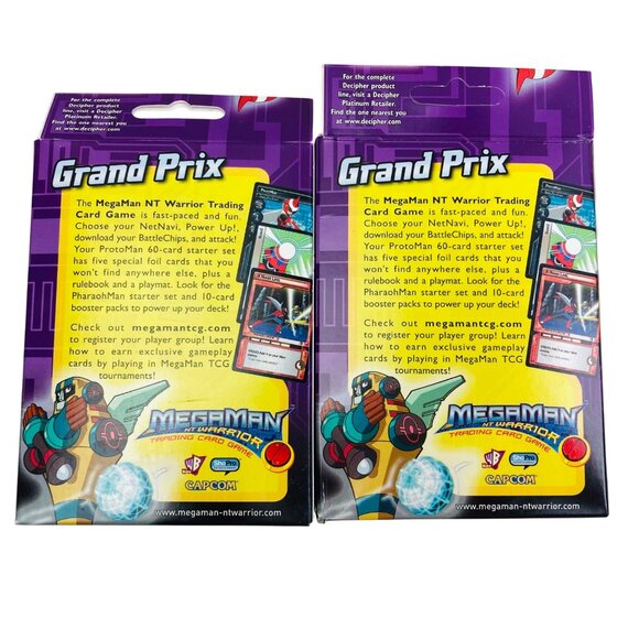 2 MegaMan NT Warrior Grand Prix Protoman Starter Deck Trading Card Game Sealed - Picture 2 of 2